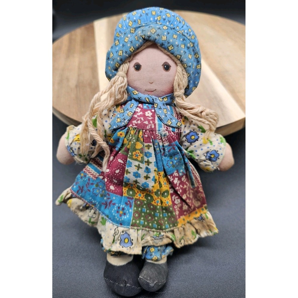 Vintage Holly Hobbie Rag Doll The Original Knickerbocker 1970's 9"